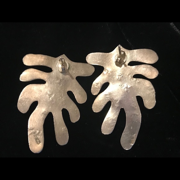 ———SOLD///——STERLING EARRINGS ARTIST MADE - Picture 4 of 7